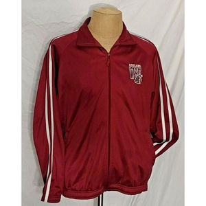 Washington State Cougars Track Warmup Holloway Jacket Size L Full Zip Drawstring